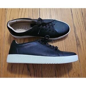 SOUL Naturalizer Neela Lace-Up Sneaker Black Womans 9.5 W